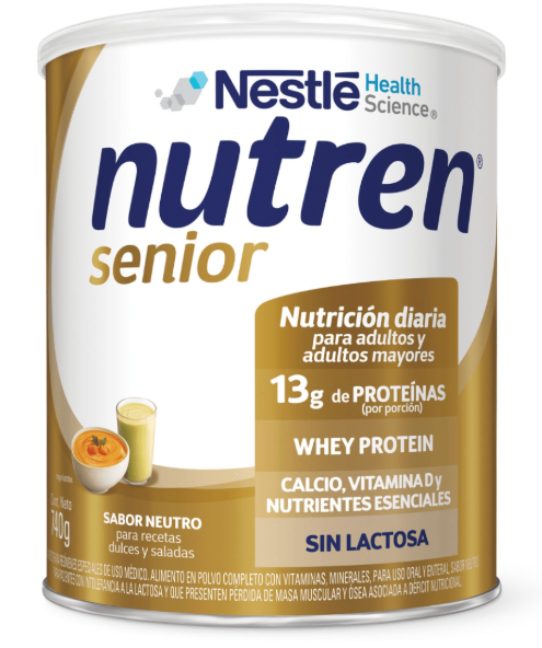 Nutren Senior neutro sin lactosa — 740 g